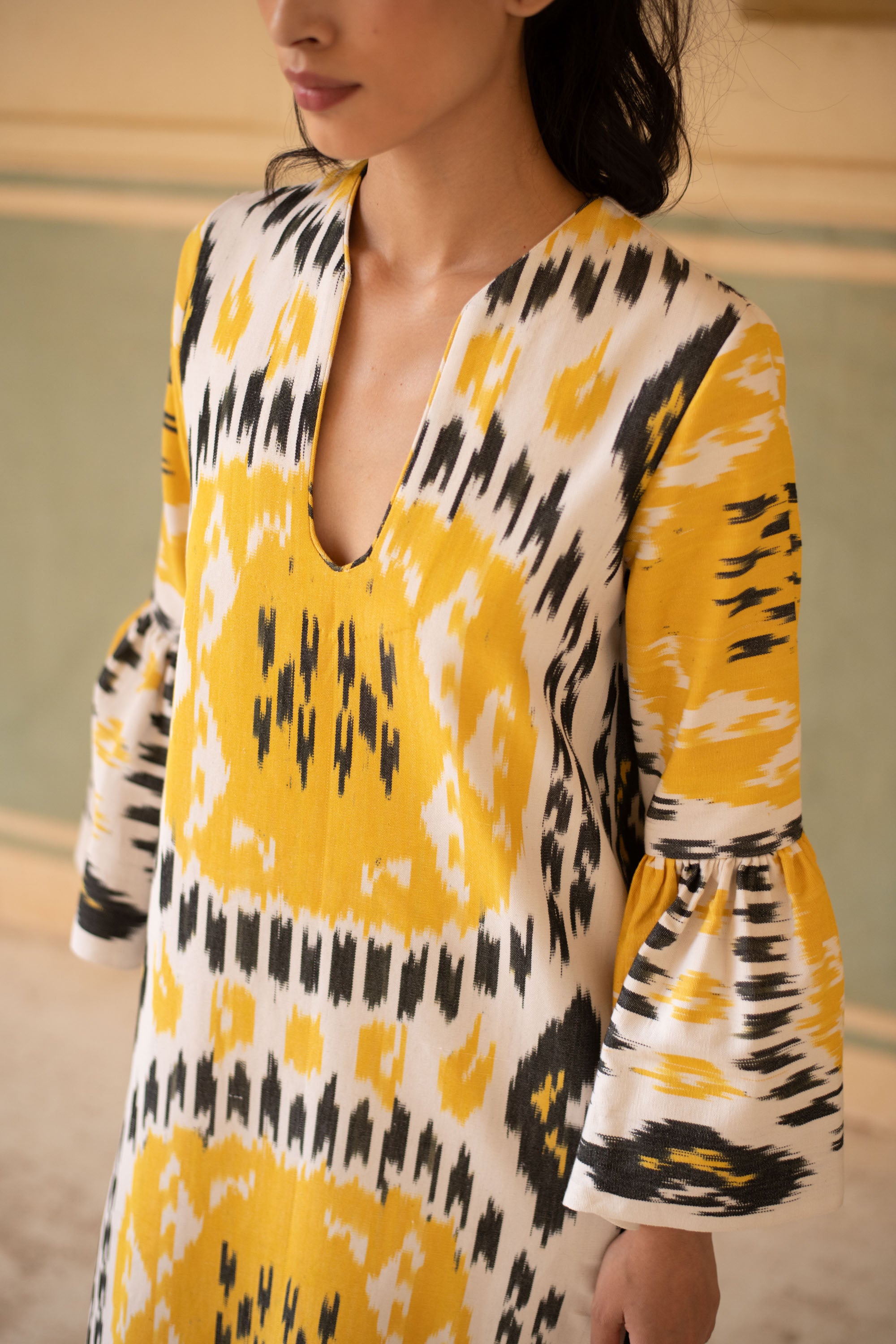 Viento Dress Yellow Rainbow