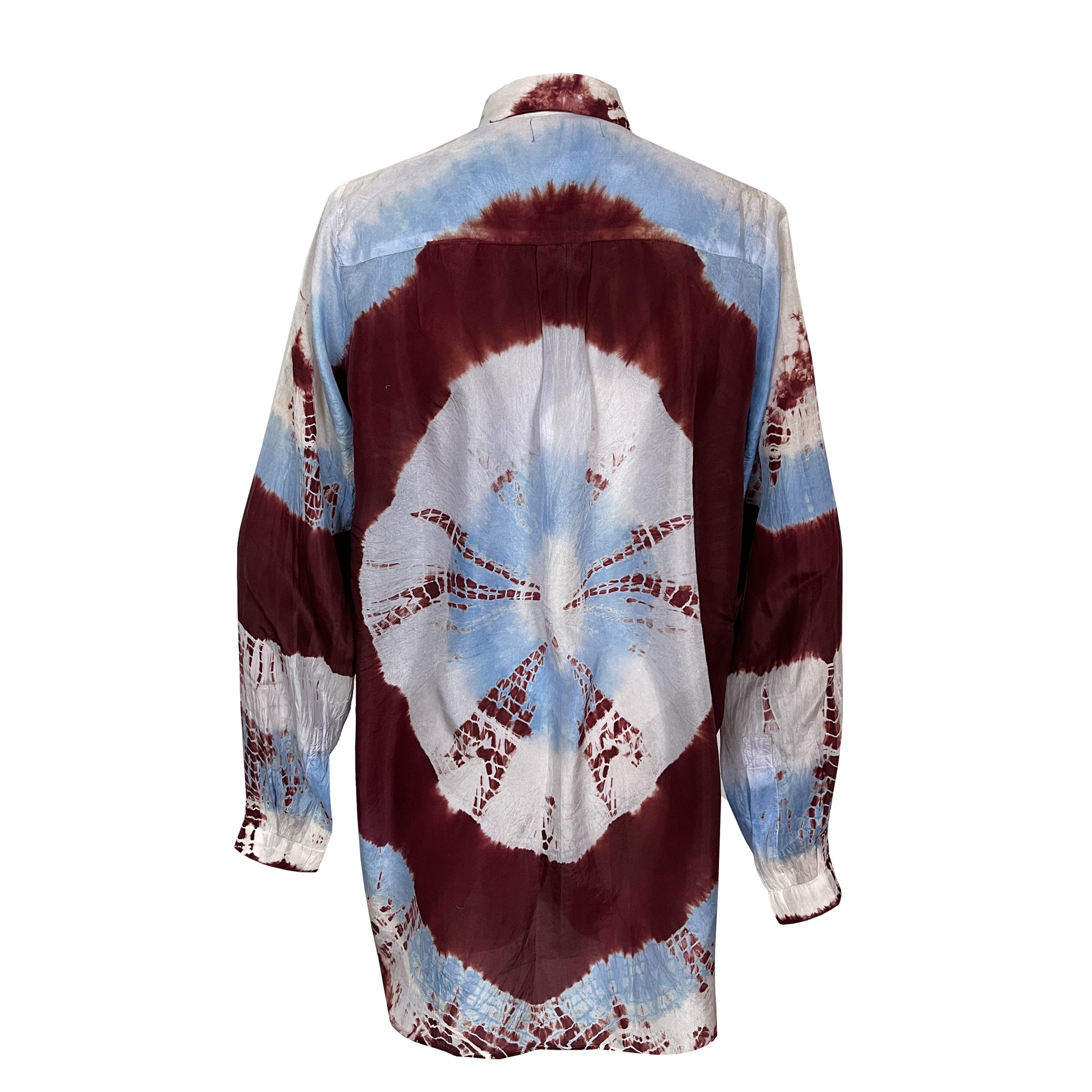 Red & Blue Tie Dye Blouse