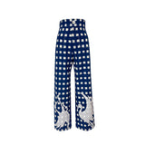 Blue Embroidered Picnic Trousers