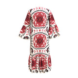 Viento Dress Red Rainbow