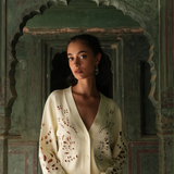 Ivory Cutwork Cardigan
