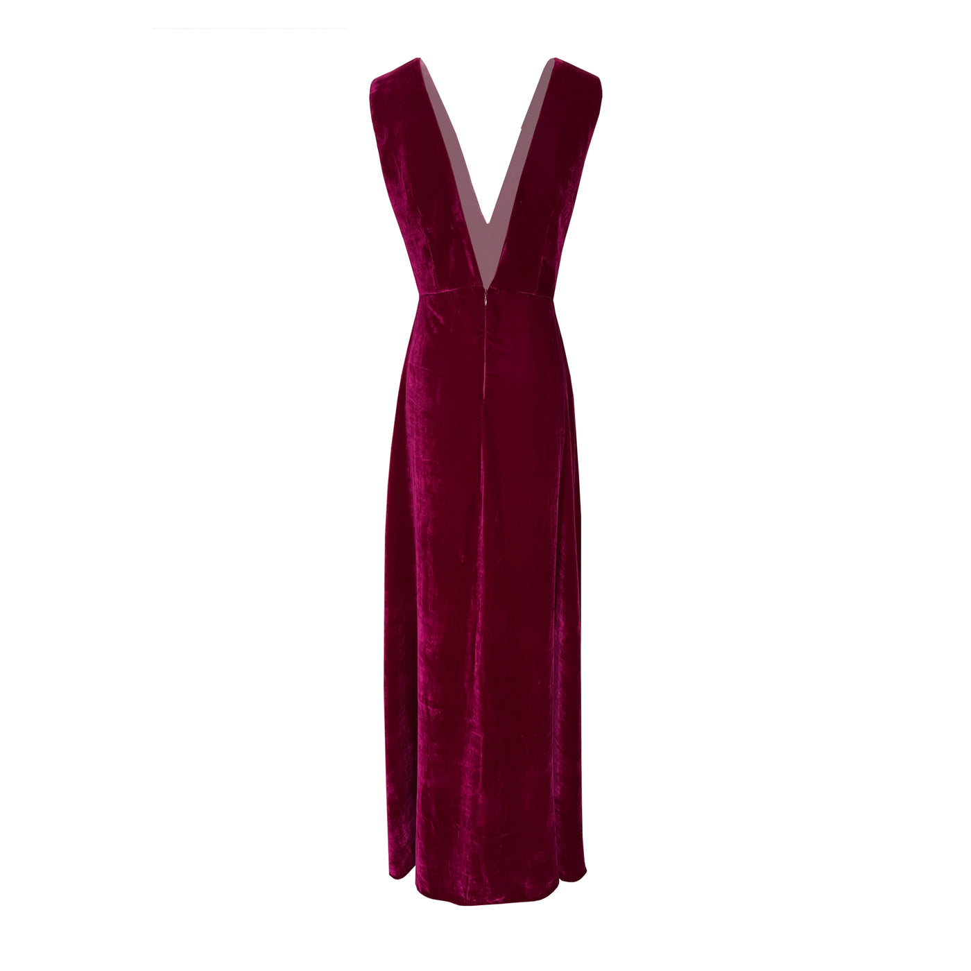 Burgundy Velvet Dress De Castro Moda LLC Burgundy Velvet Dress De Castro Moda LLC