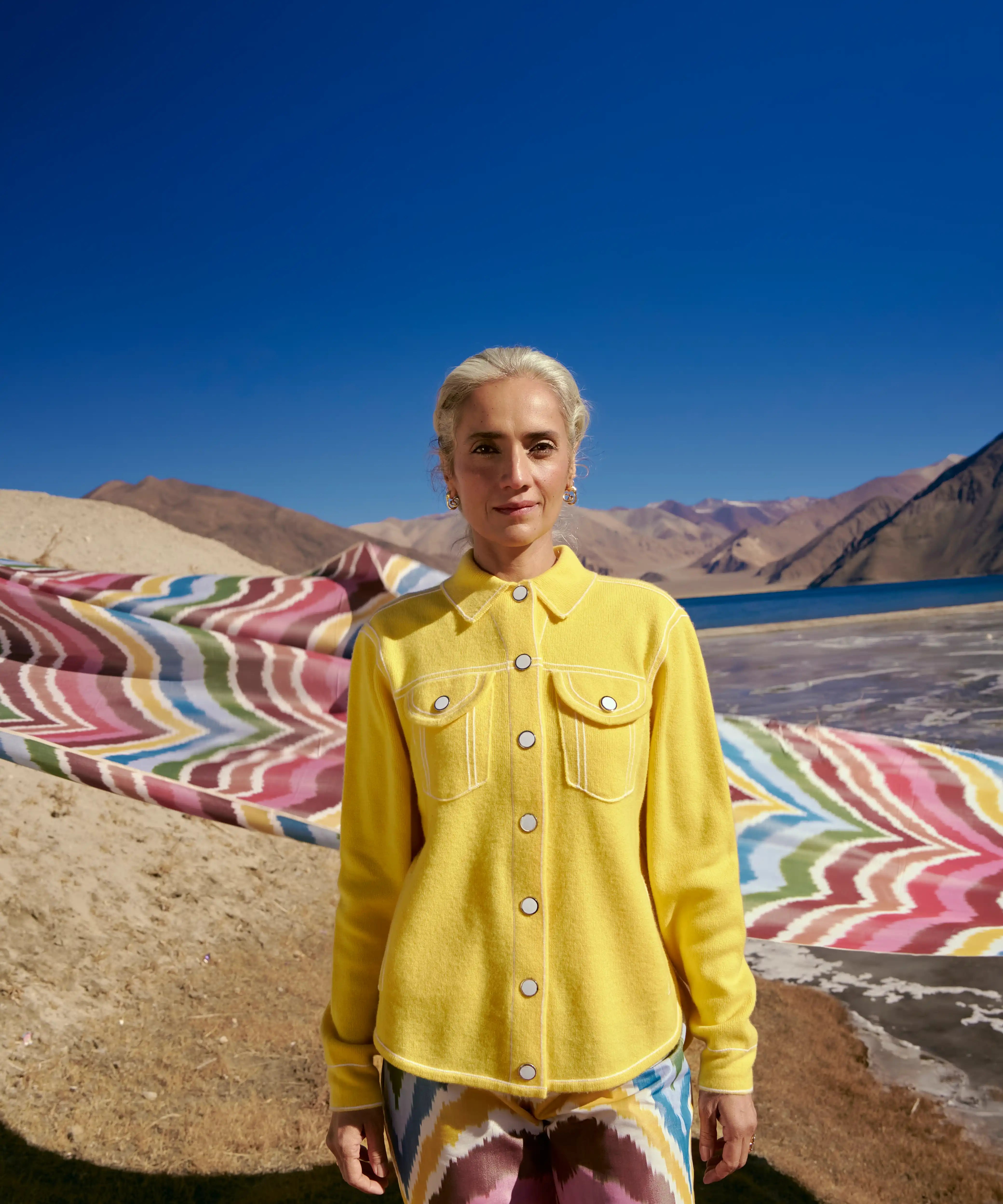 Yellow Cashmere Jacket