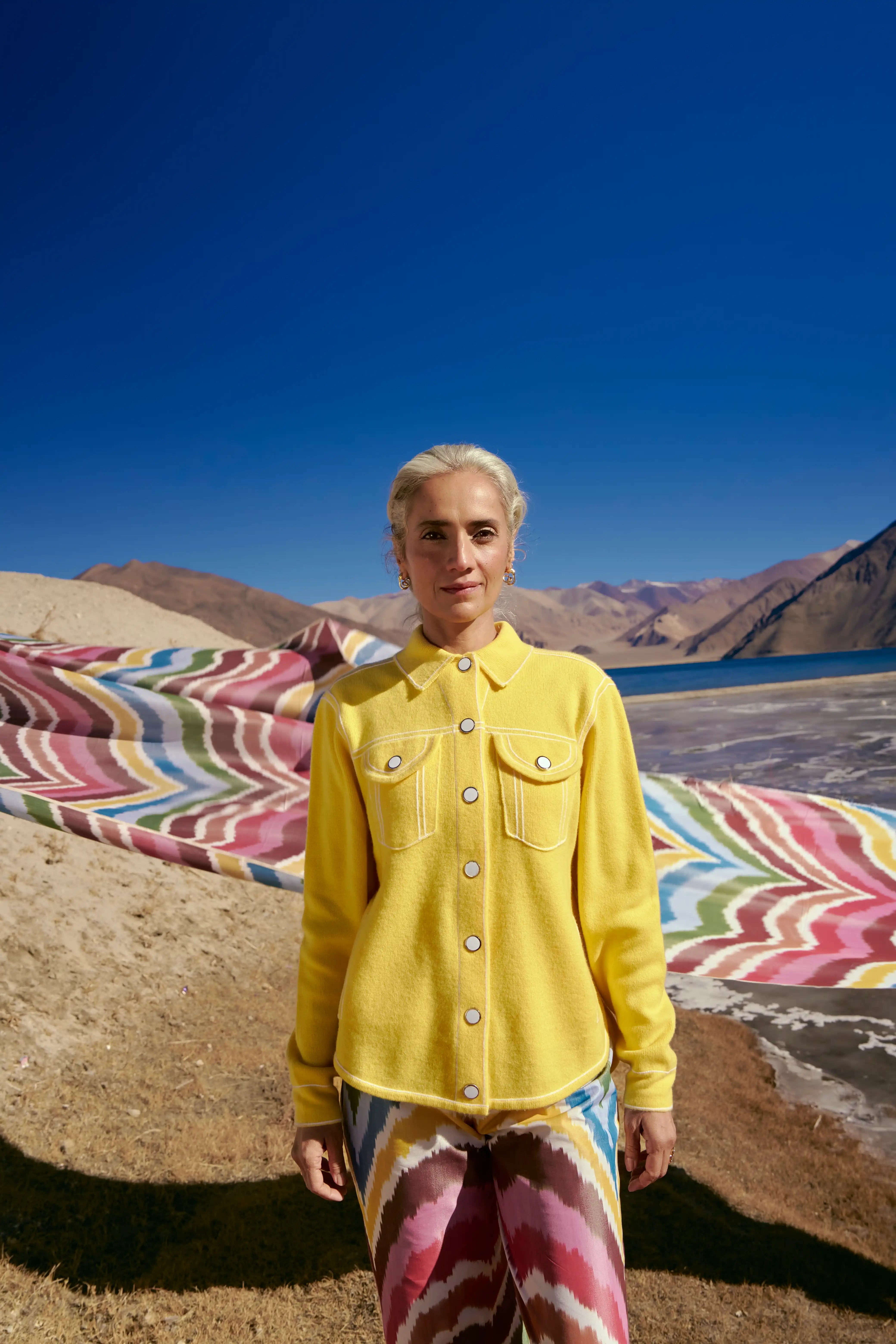 Yellow Cashmere Jacket