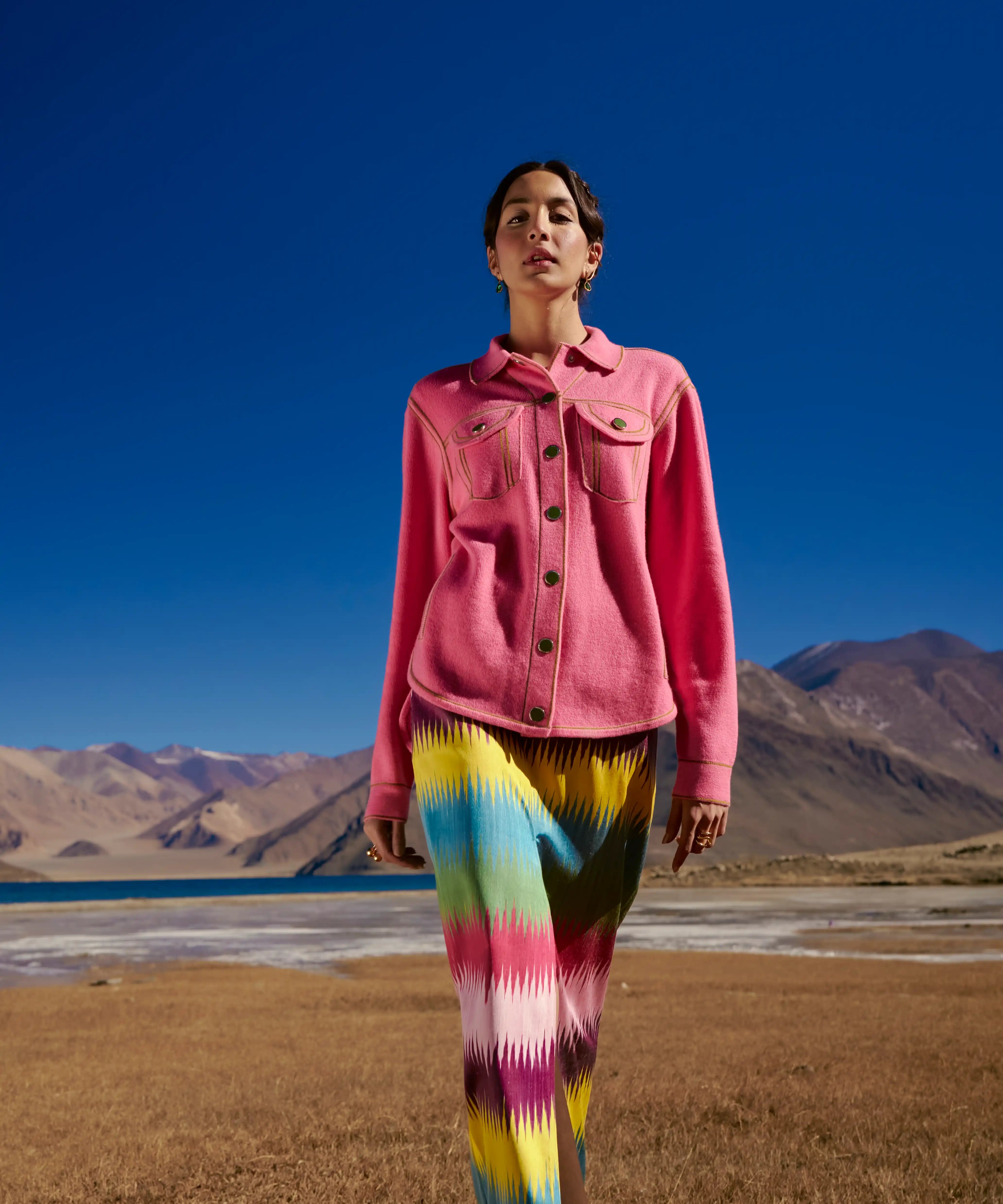 Pink Cashmere Jacket