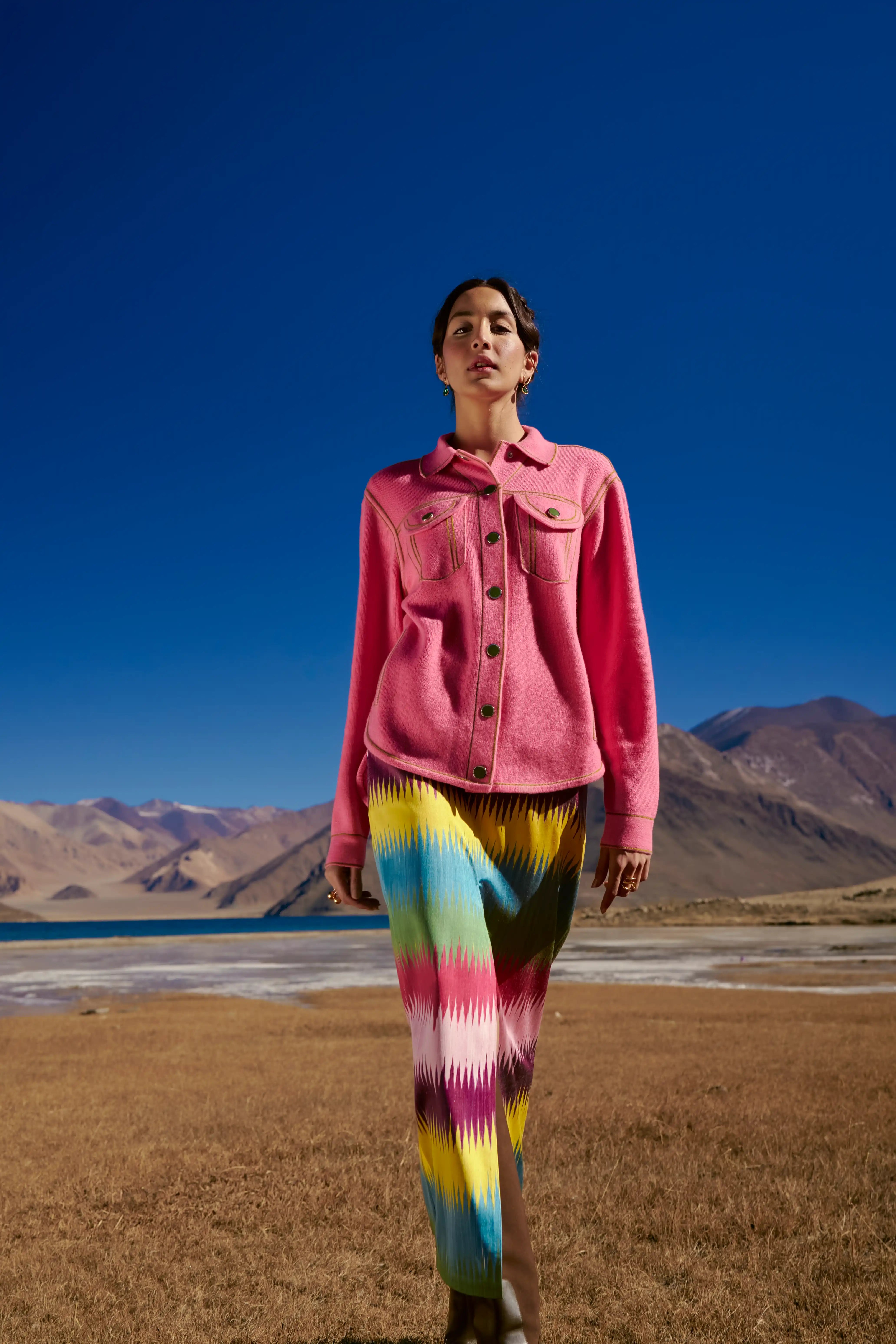 Pink Cashmere Jacket