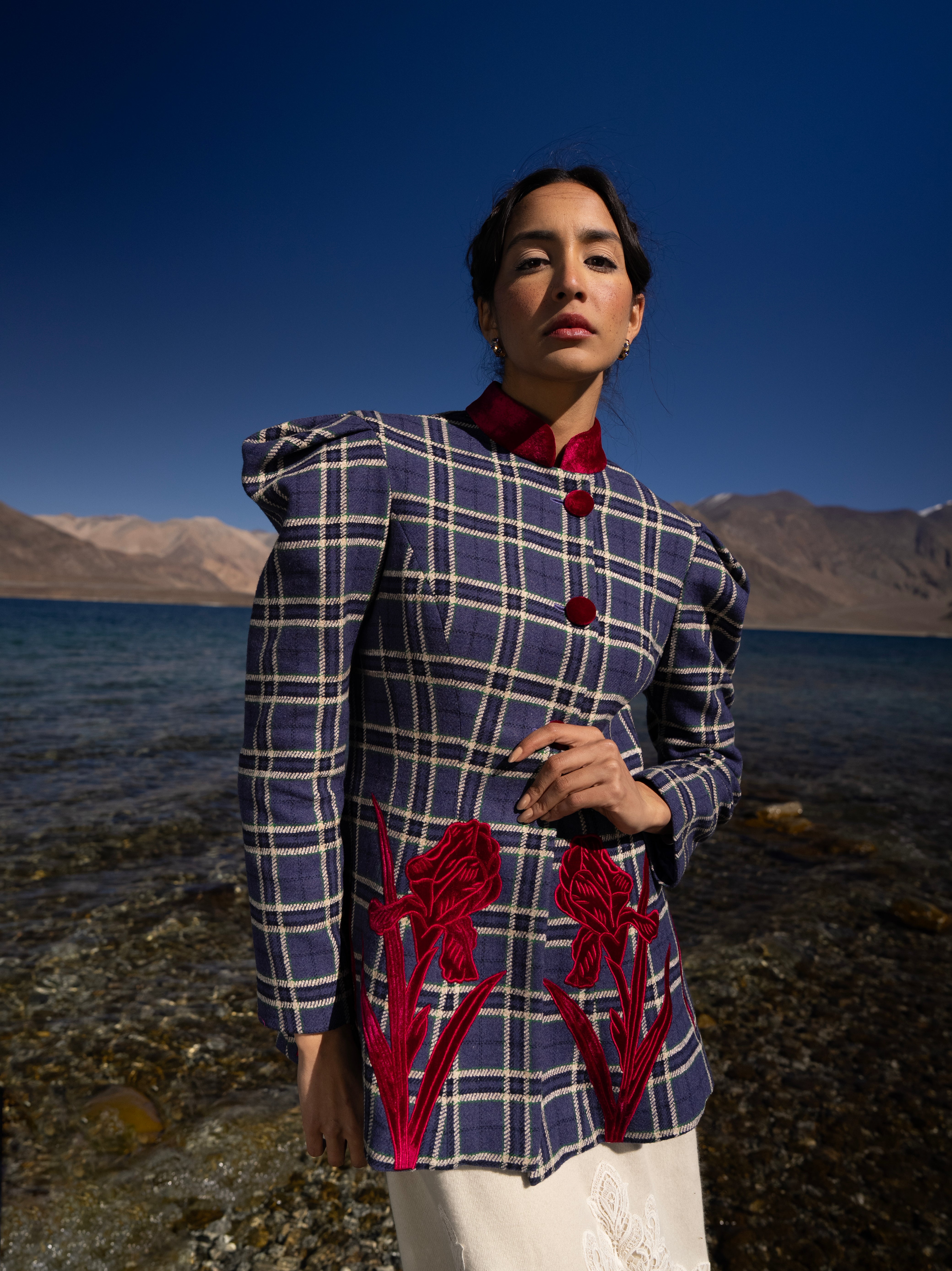 Tartan bloom Jacket