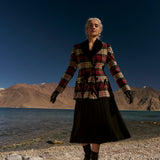 Black Tartan Bloom Jacket