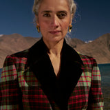 Black Tartan Bloom Jacket