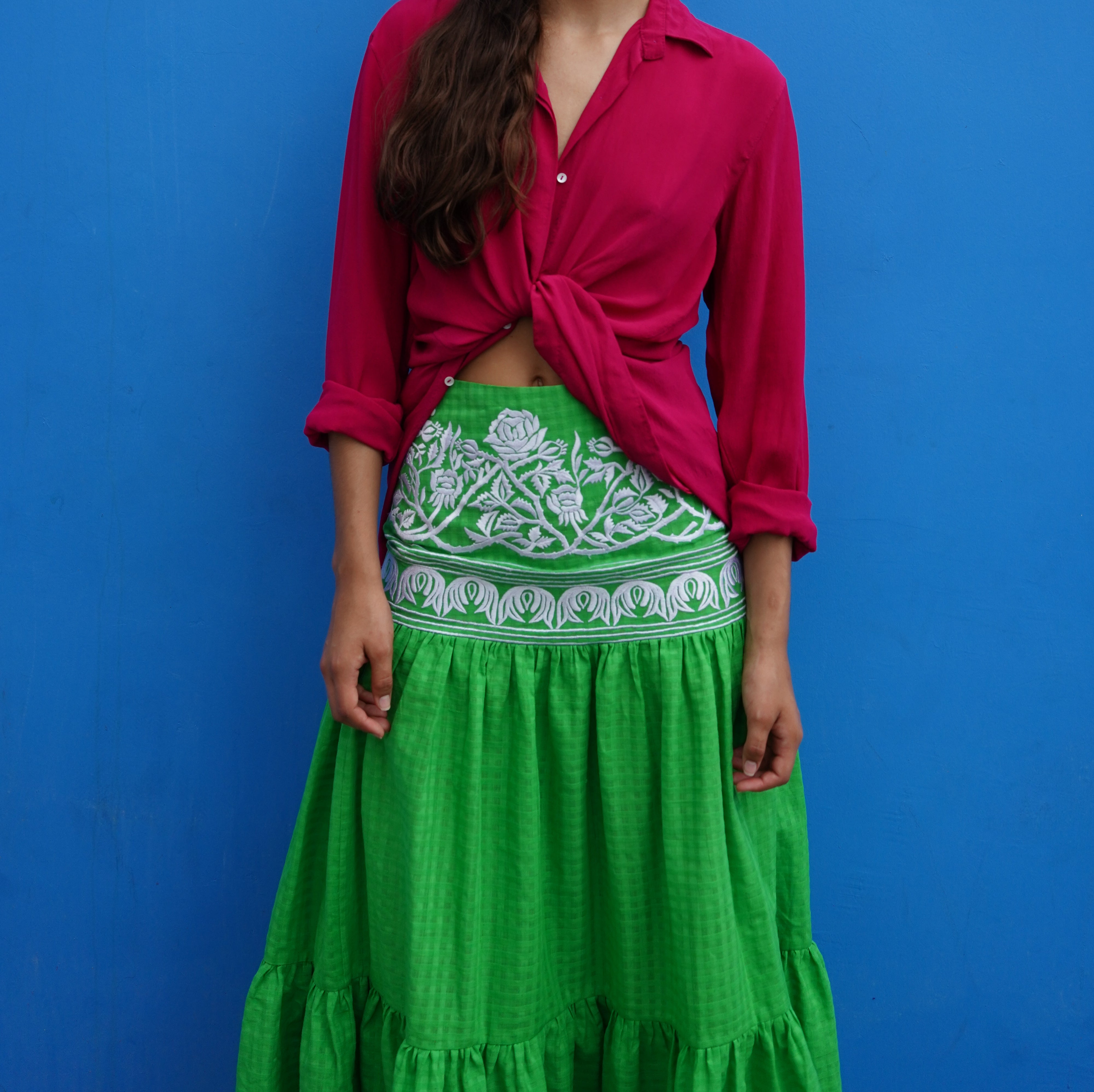 Green Espina Skirt