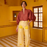 Clay Organza Blouse