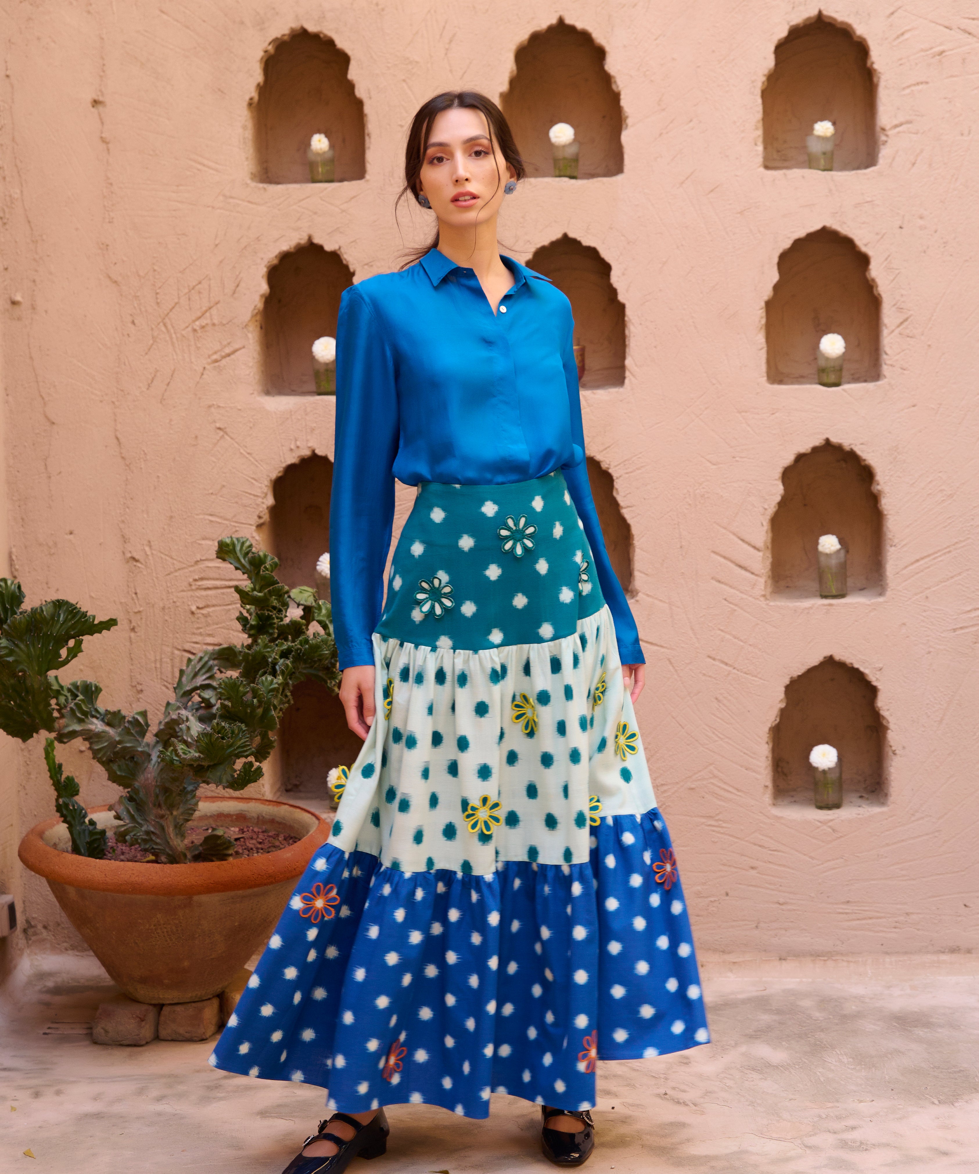 Marine Dot Skirt