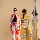 Yellow  Rainbow Ikat Jacket
