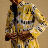 Yellow  Rainbow Ikat Jacket