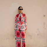 Red Rainbow Ikat Jacket