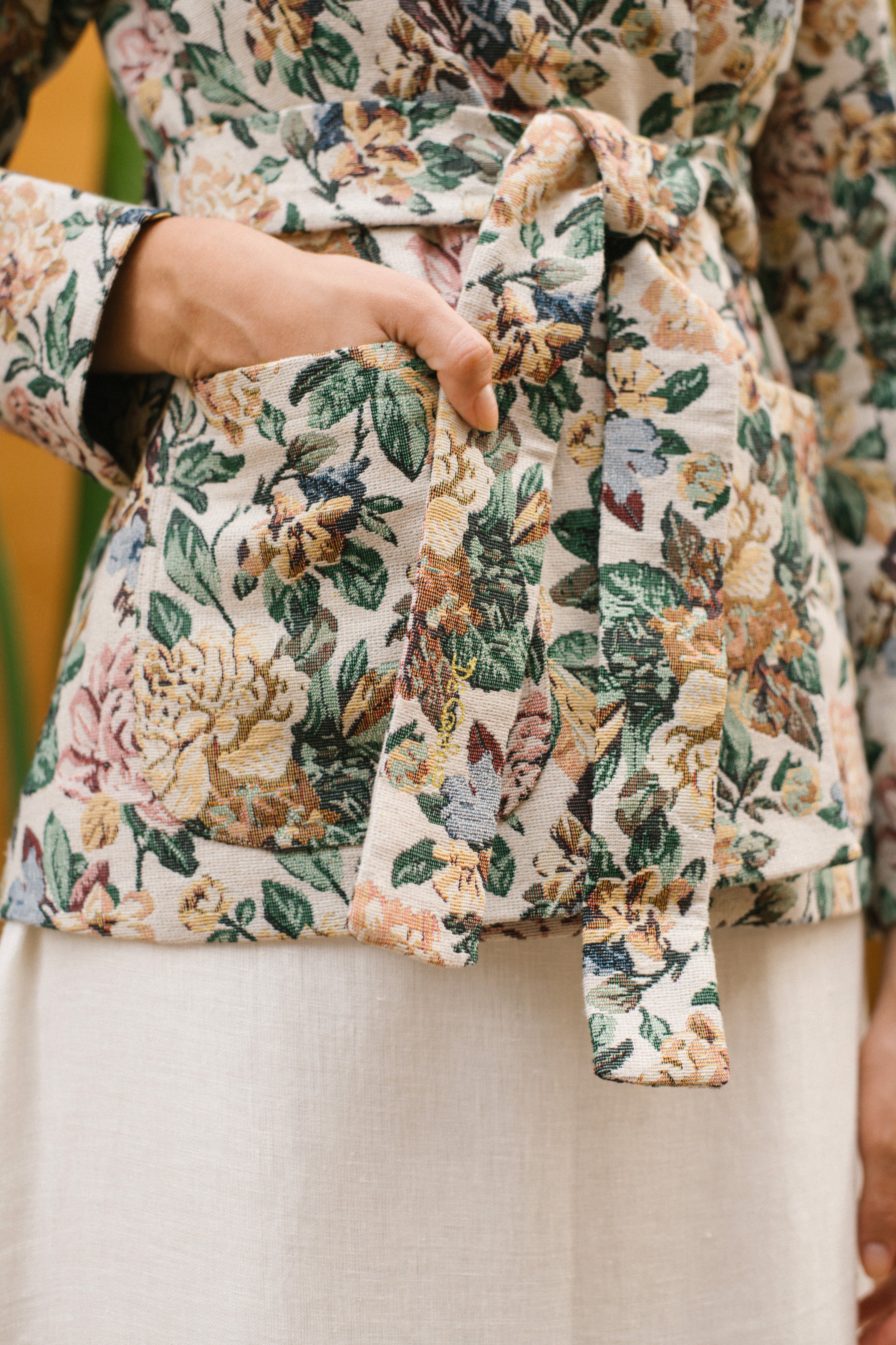 White Floral Jacket