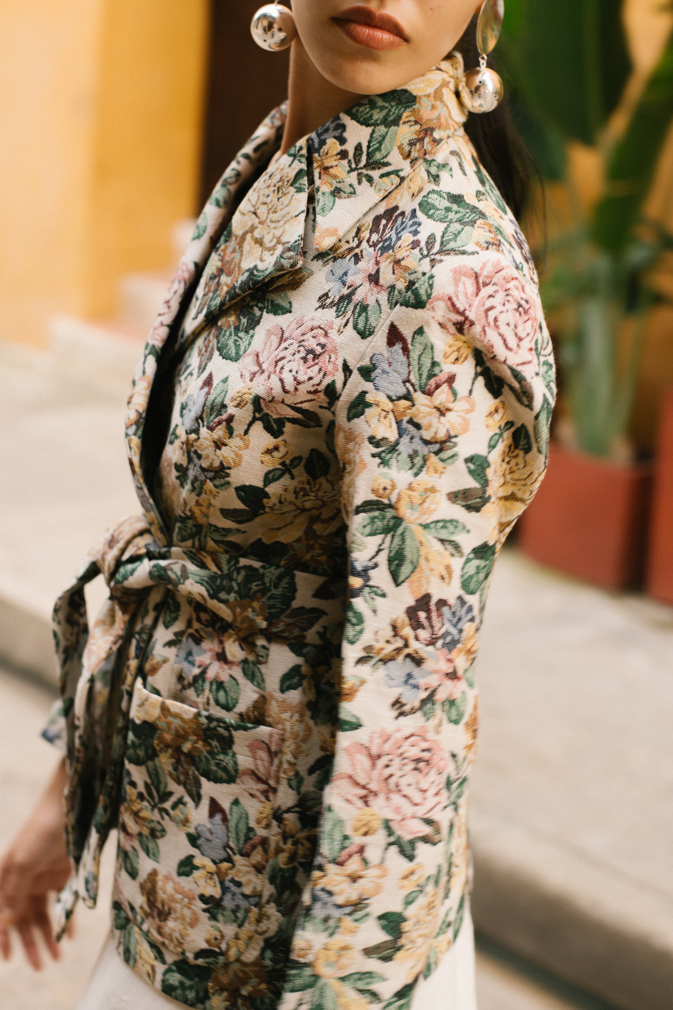 White Floral Jacket