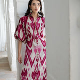 Burgundy Jodhpur Dress