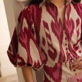 Burgundy Jodhpur Dress