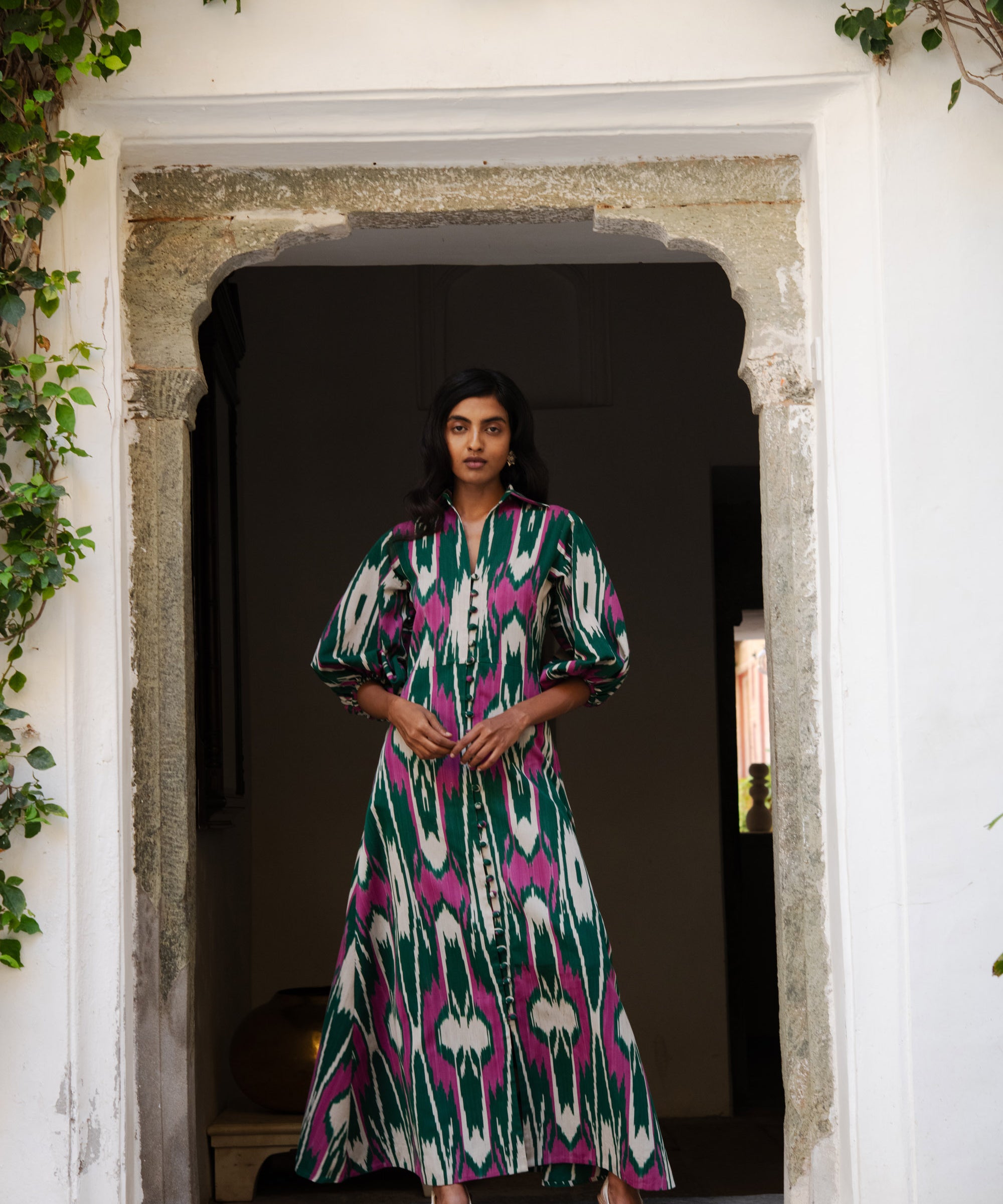 Green  Jodhpur Dress