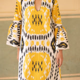 Viento Dress Yellow Rainbow