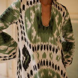 Viento Dress Green Rainbow