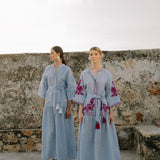 Light Denim Swan Dress