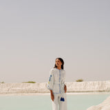 Blue Linen Set