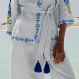 Blue Linen Set