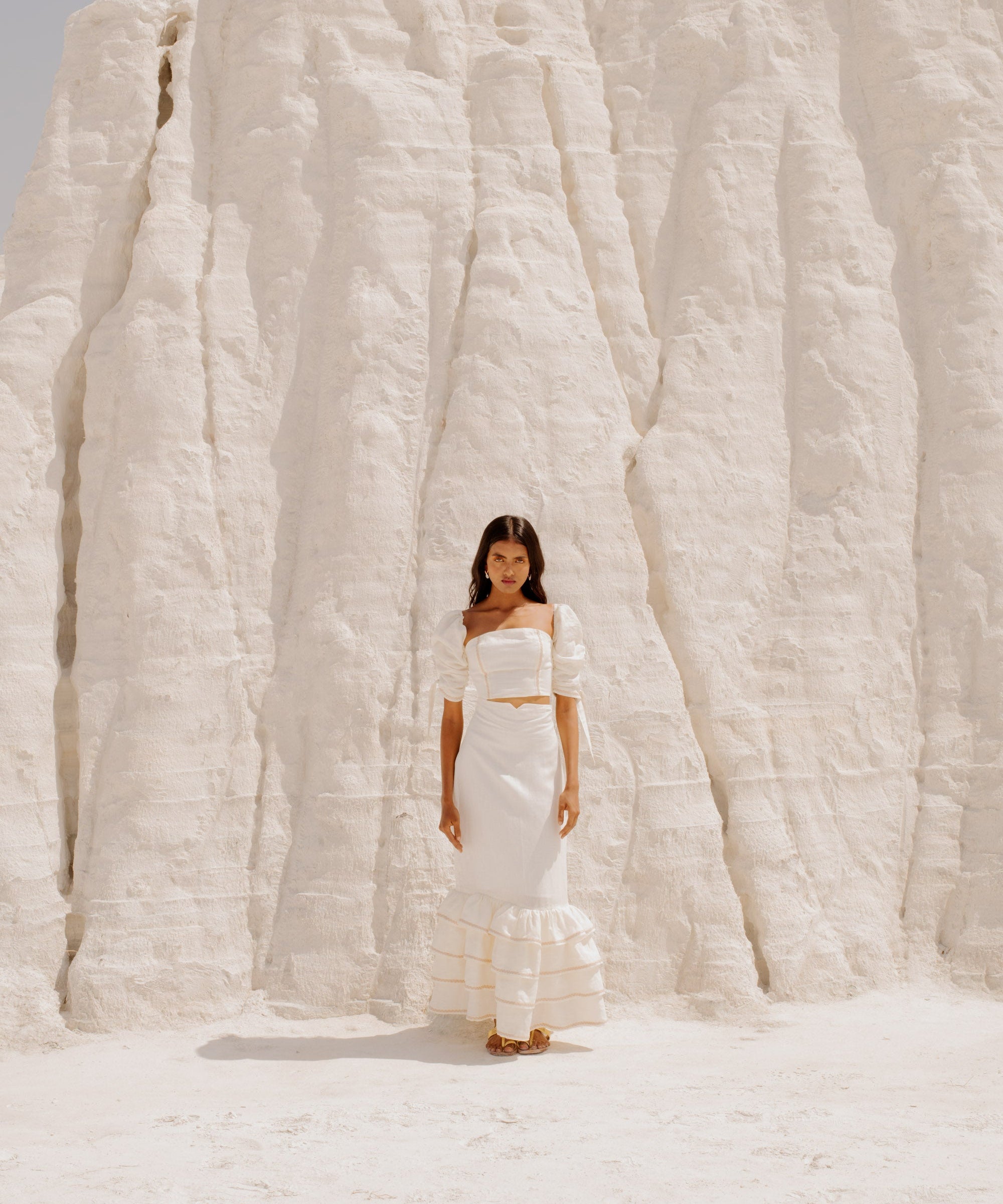 Flamenco White Skirt