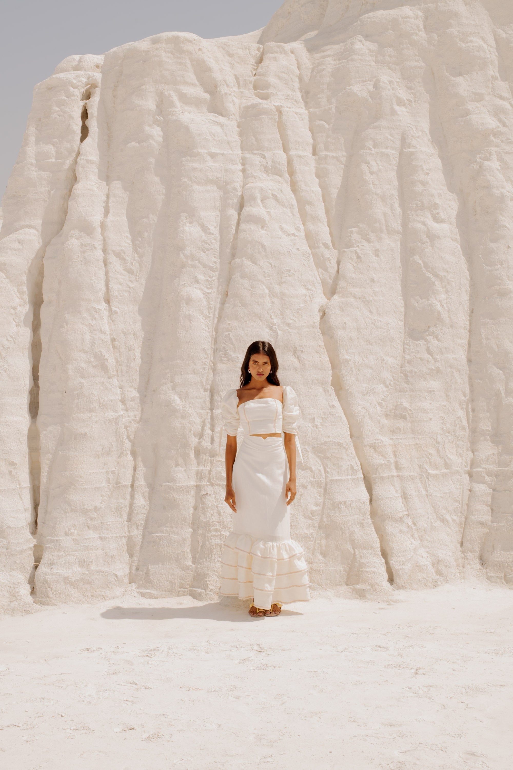 Flamenco White Skirt