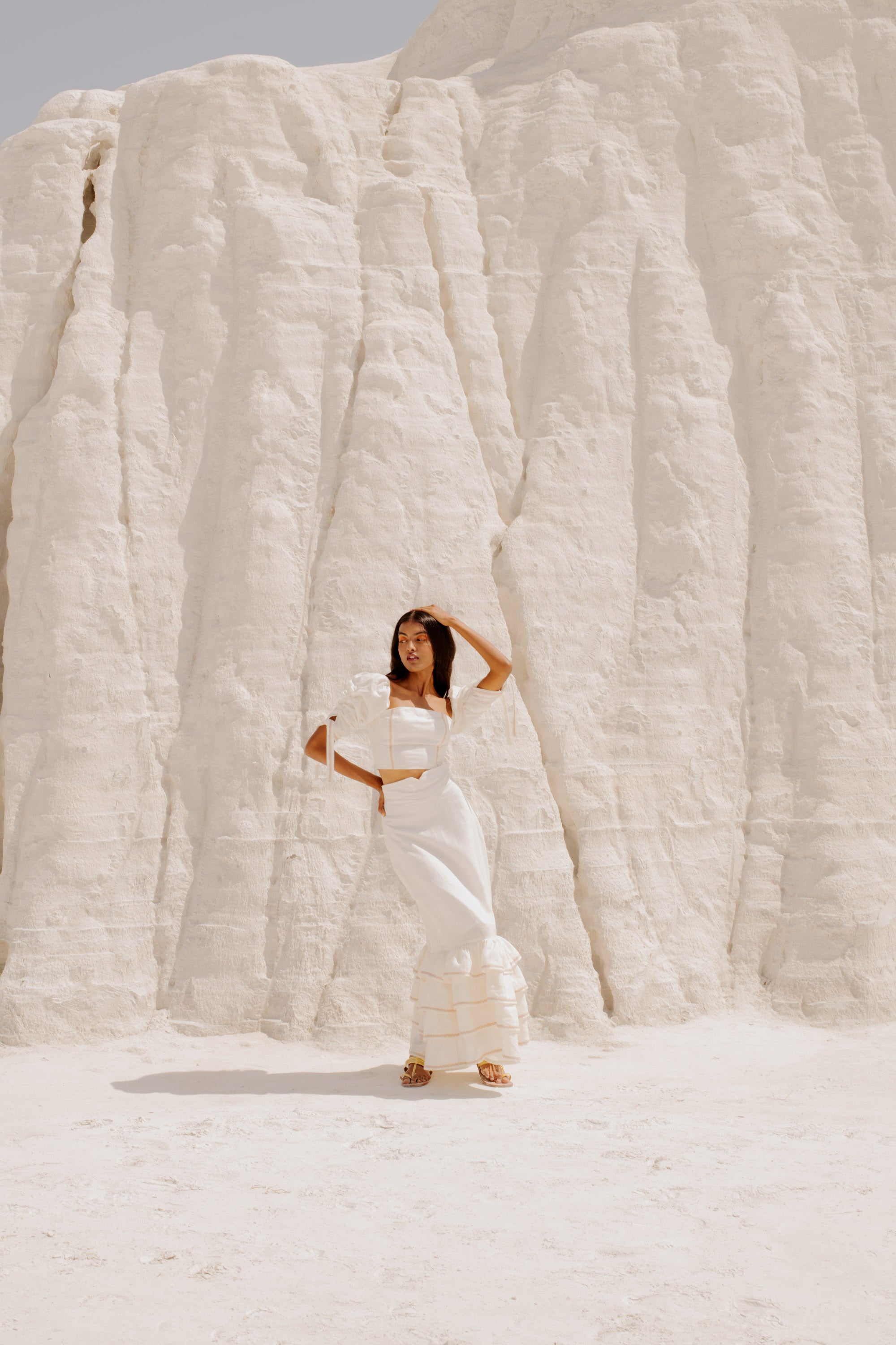 Flamenco White Skirt