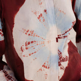 Red & Blue Tie Dye Blouse