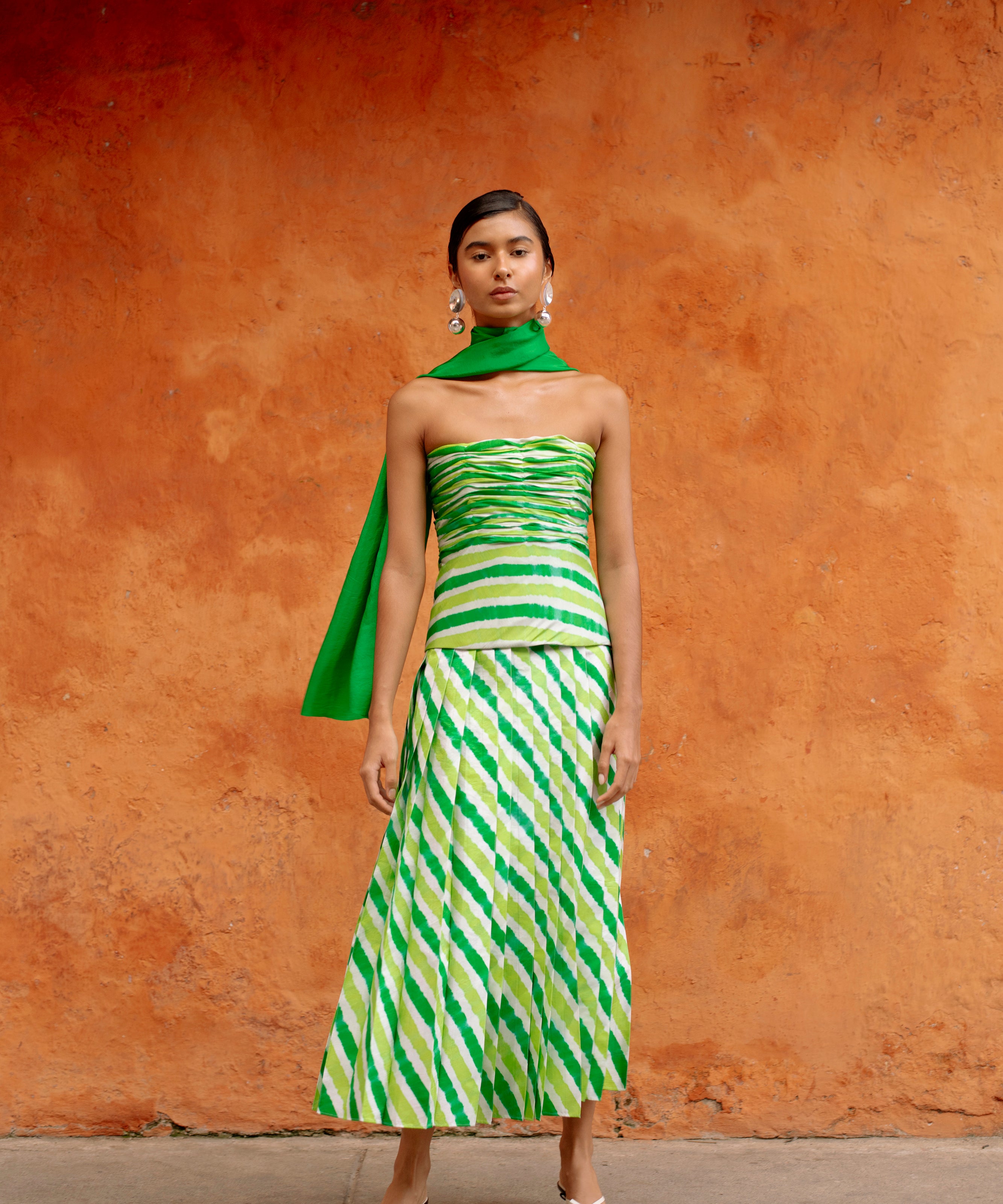 Green Leheriya Set
