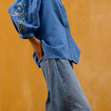 Royal Blue Blouse