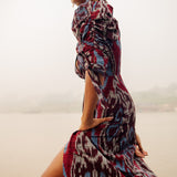 Wine Candela Dress