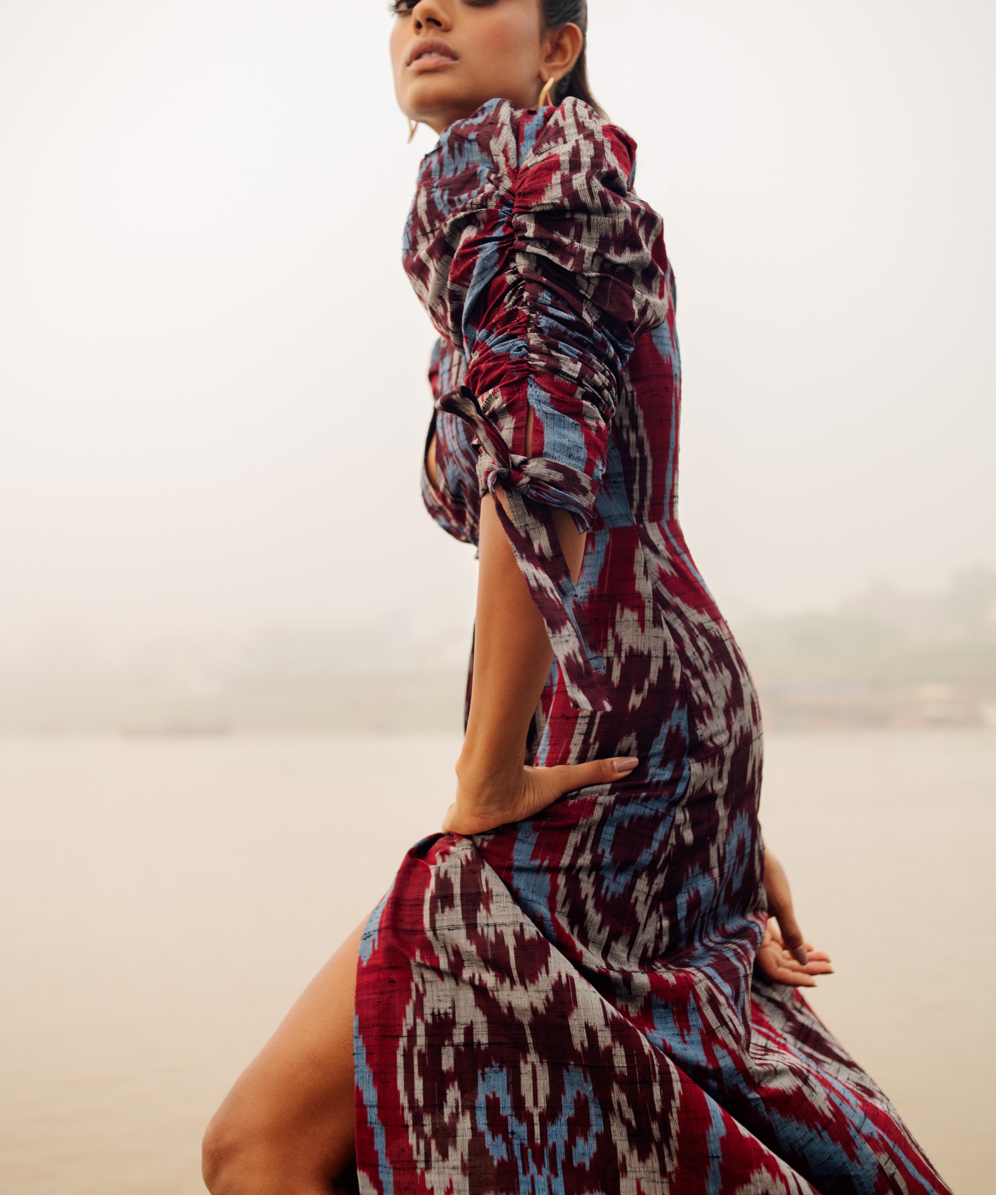 Wine Candela Dress