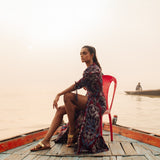 Wine Candela Dress