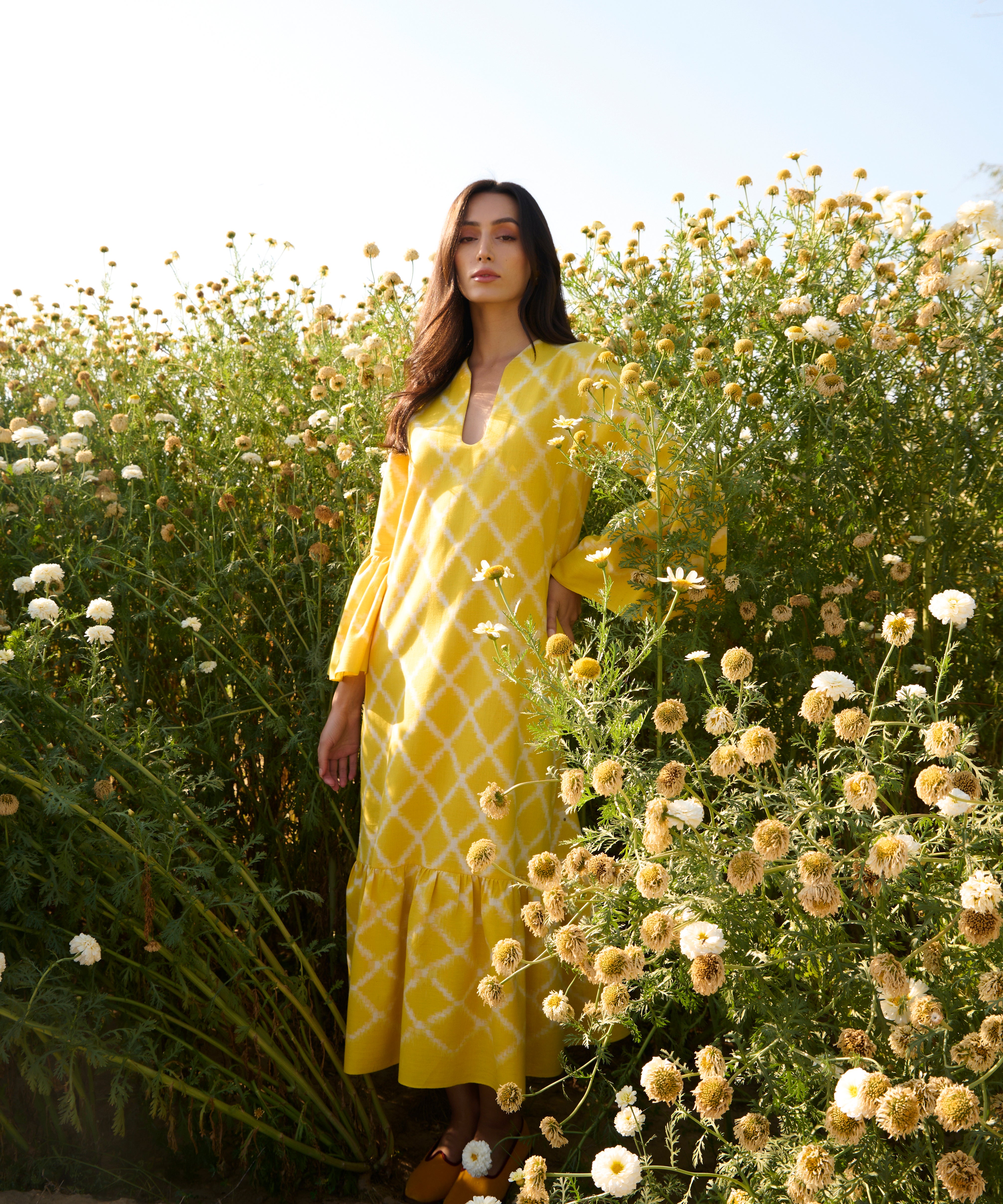 Yellow Rhombus Dress