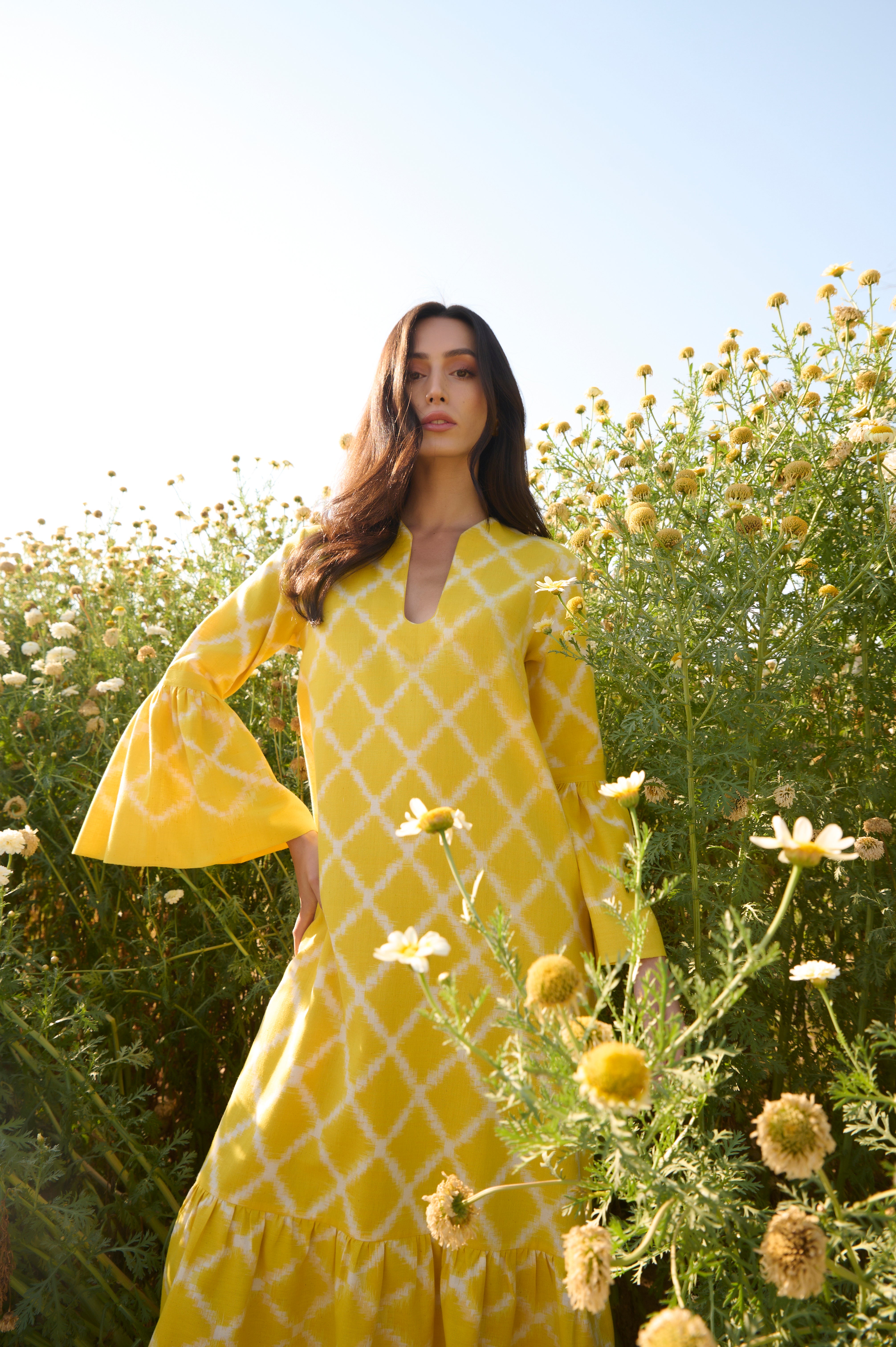 Yellow Rhombus Dress