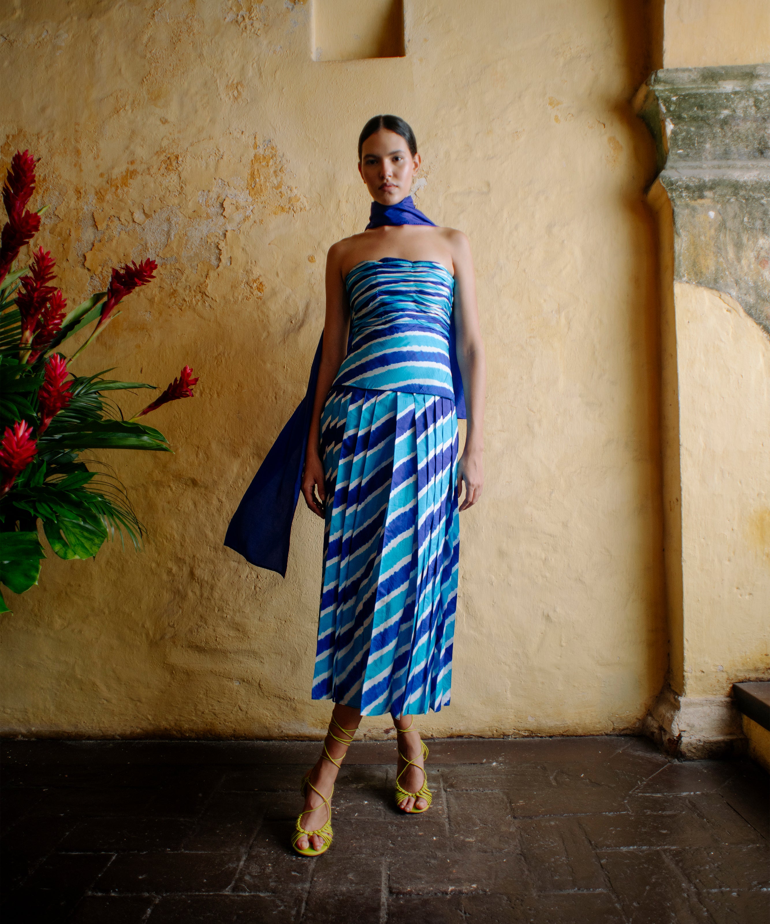 Blue Leheriya Set