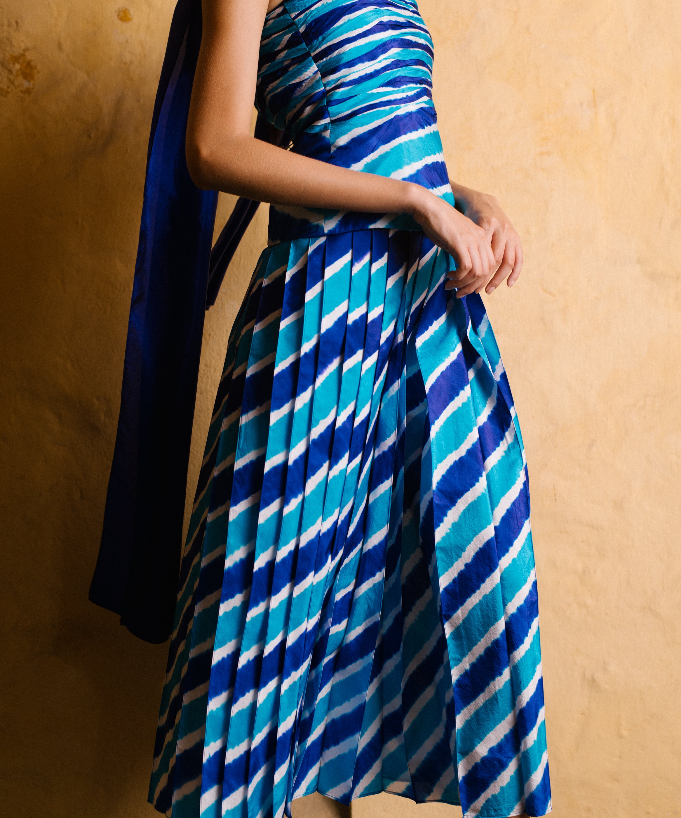Blue Leheriya Skirt