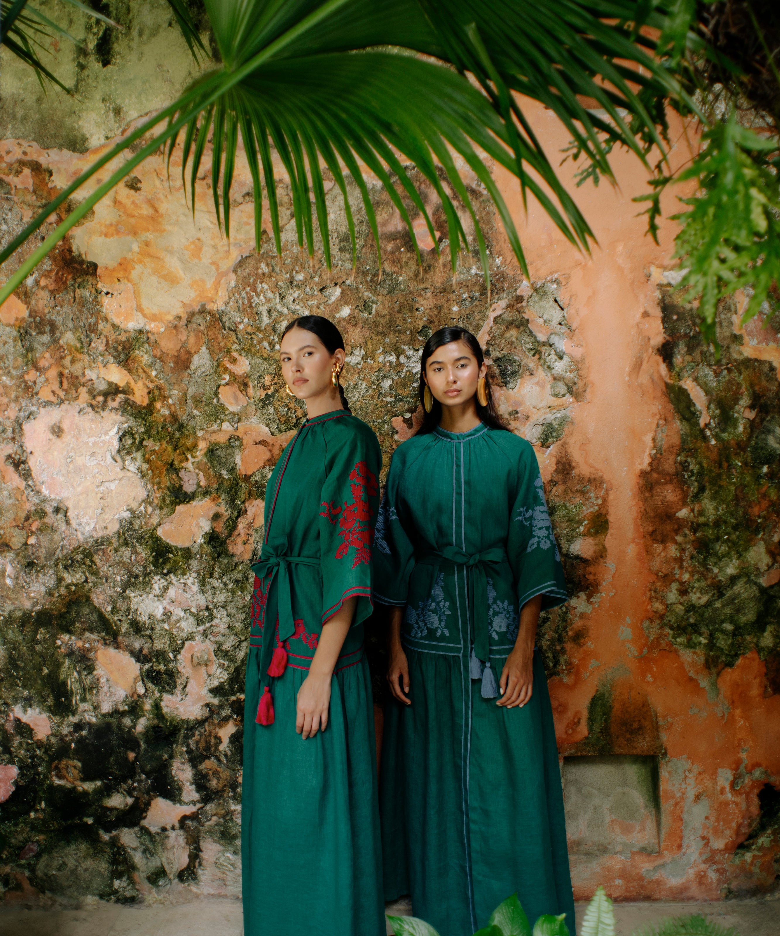 Emerald Swan Dress