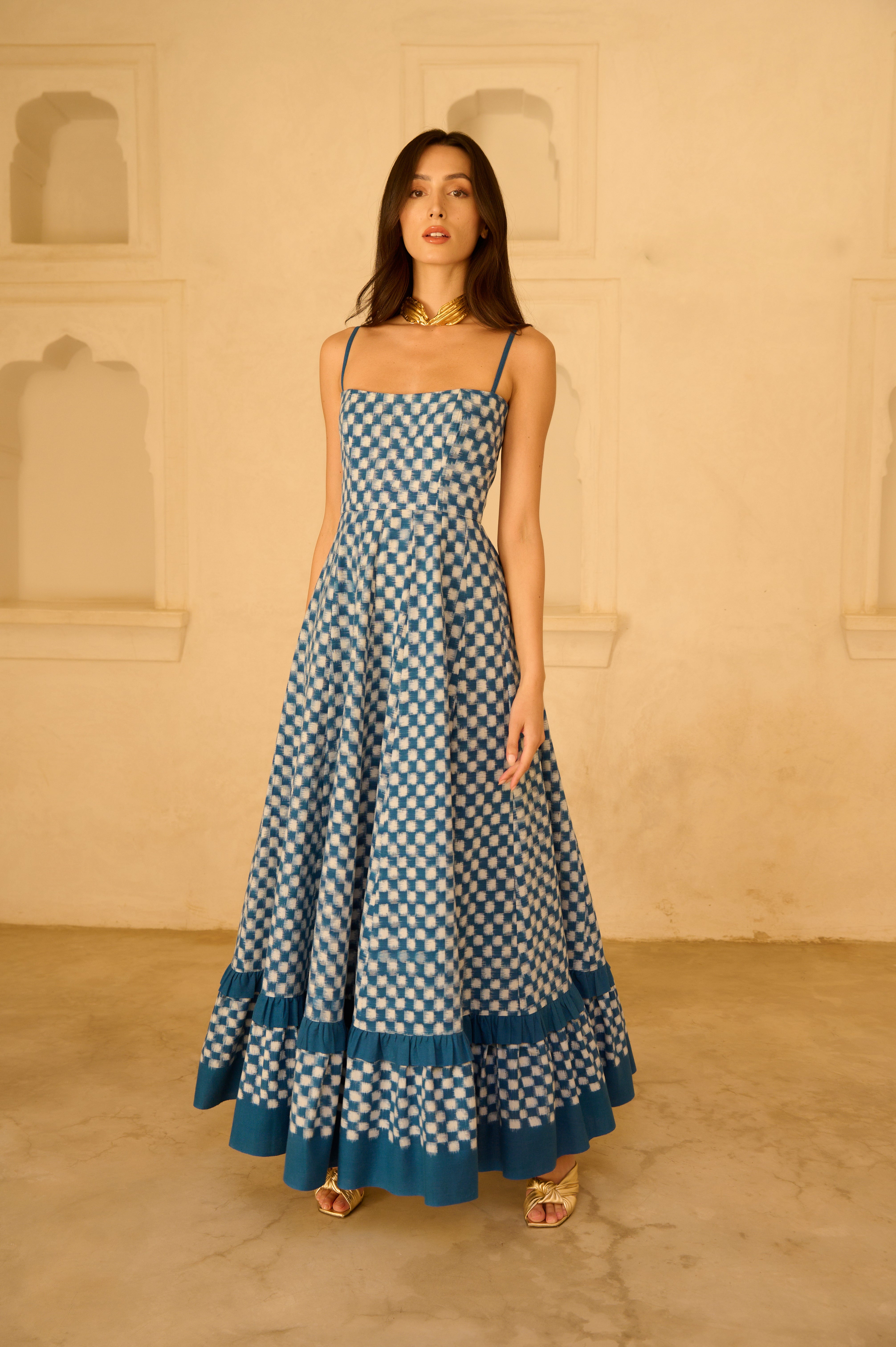 Blue Checkmate Dress