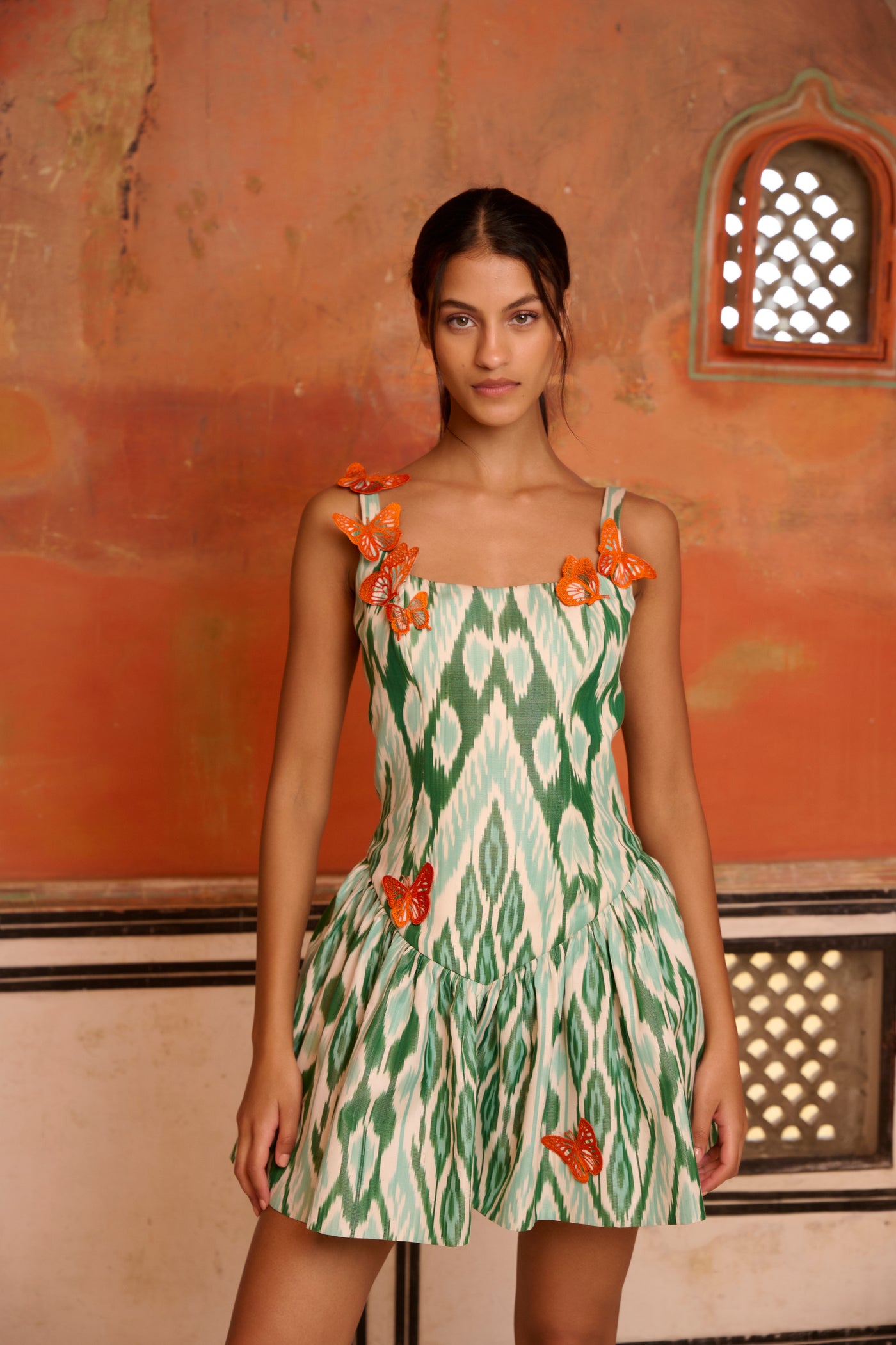 aje raffia dress orange Aje. Rushes Raffia Knit Midi Dress in Red
