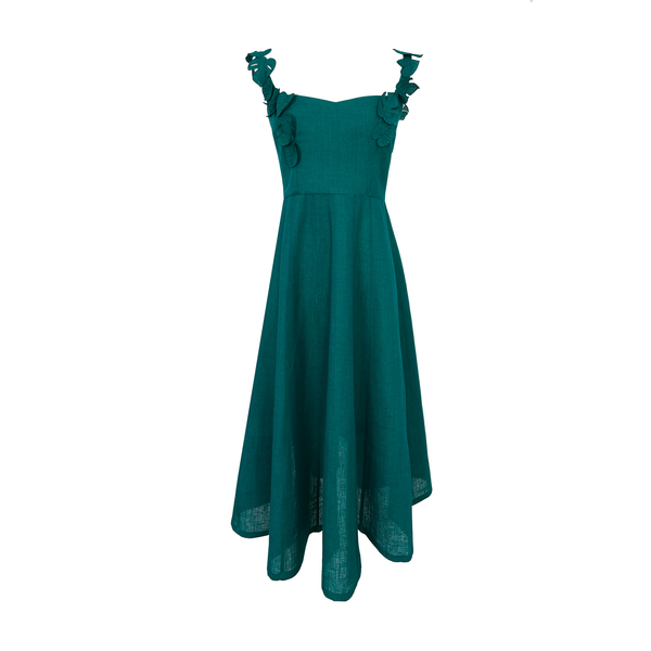 Monstera Dress Calf Length L