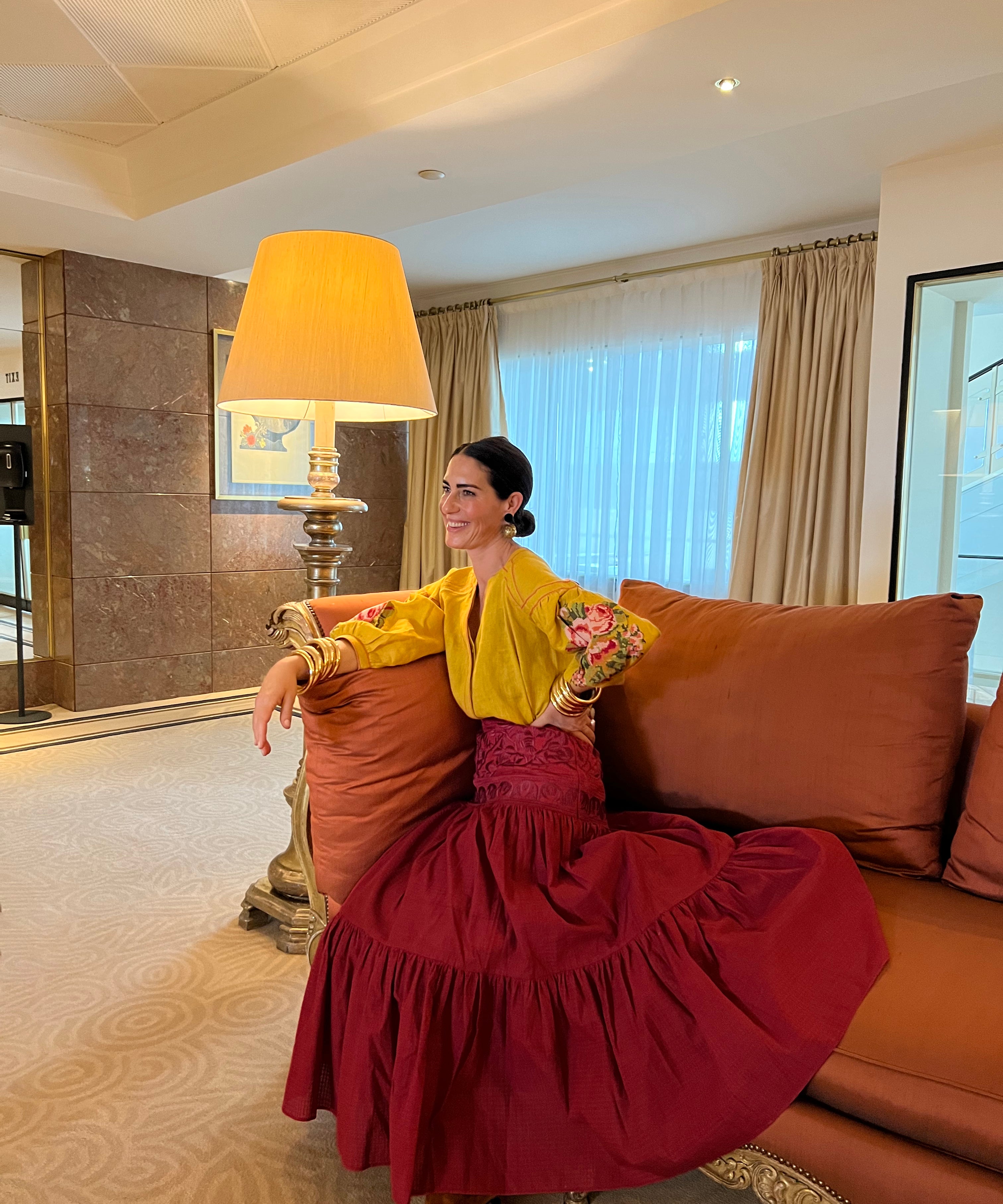 Red Espina Skirt