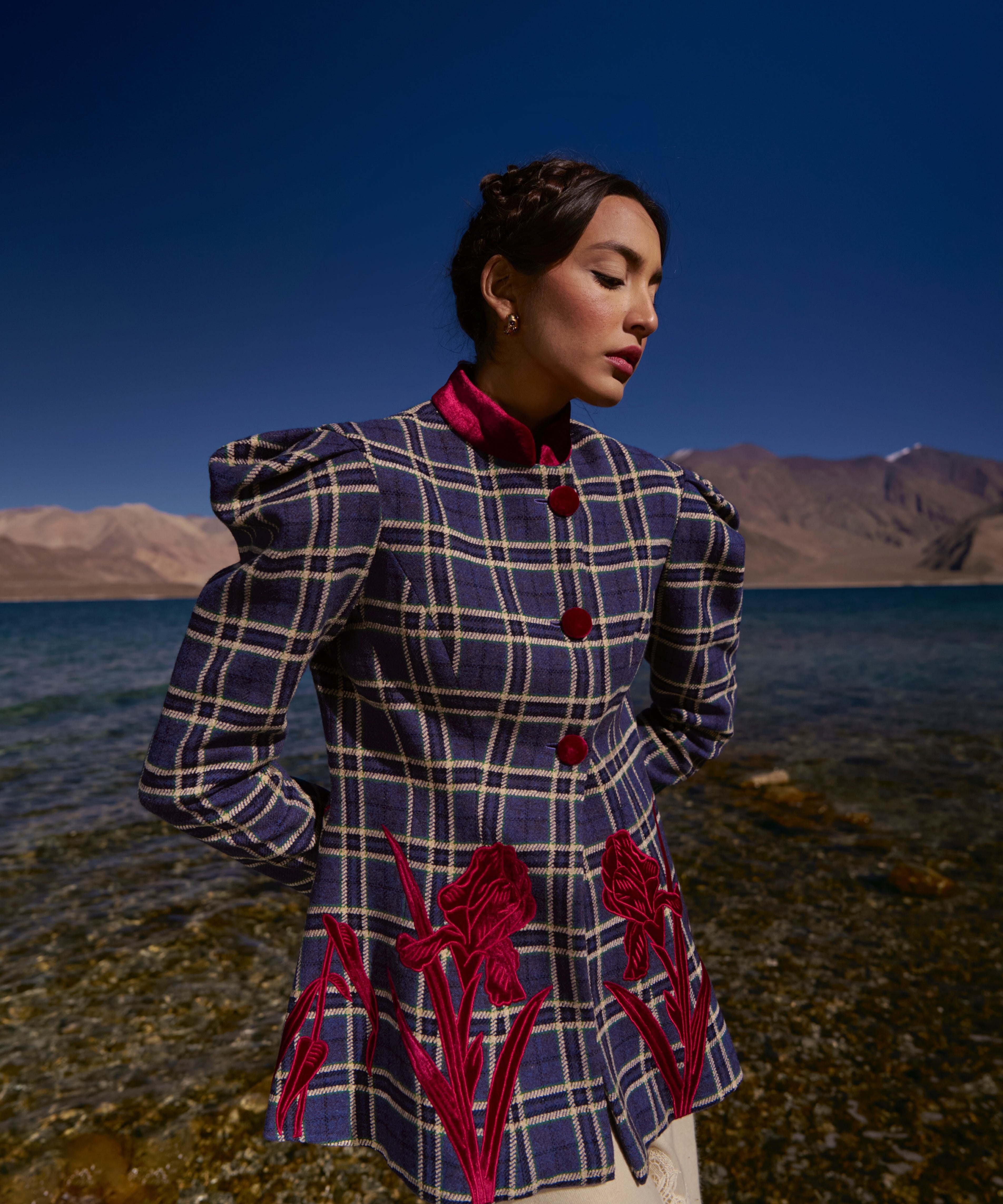 Tartan bloom Jacket