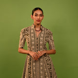 Chikan Olive Dress
