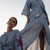 Light Denim Swan Dress